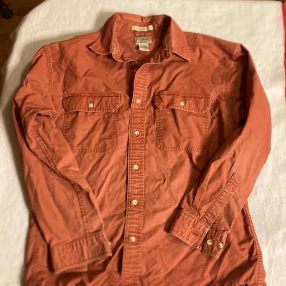 L.L. Bean Shirts Llbean Mens Canvas Shirt Poshmark